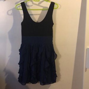 Express black blue dress size 0